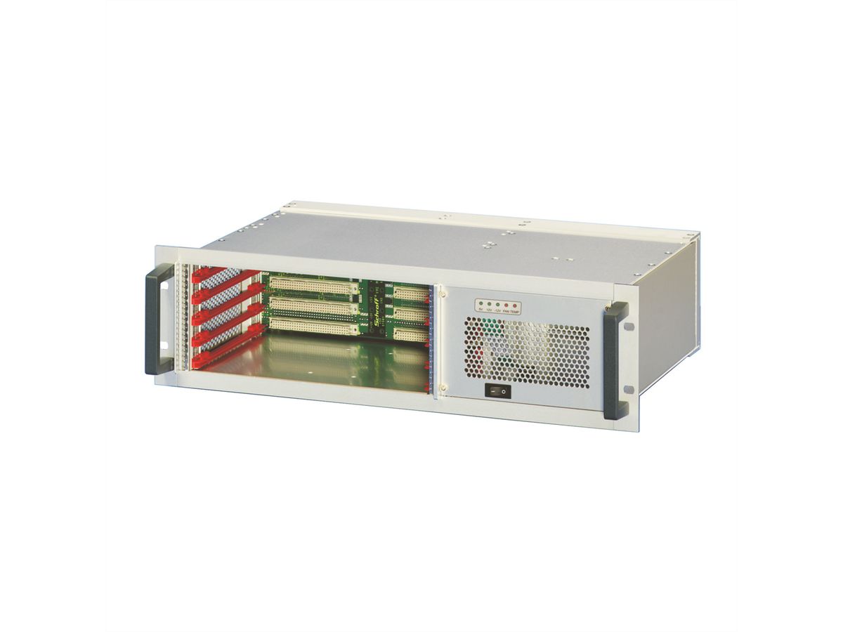 Système VMEbus SCHROFF, 3 U, 5 slots, Open Frame PSU