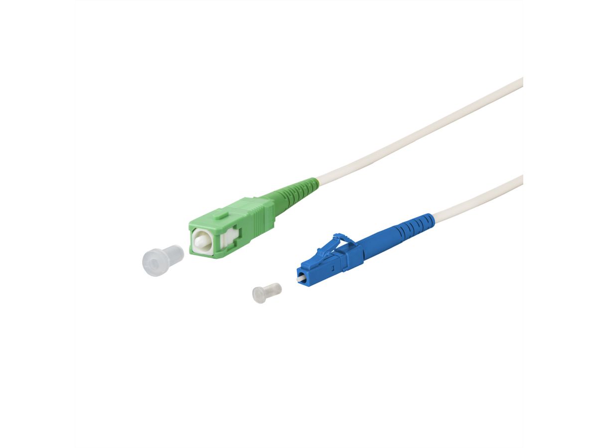 METZ CONNECT OpDAT cordon de brassage, SC-S APC/LC-S OS2, 2 m