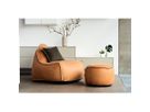 Sackit tabouret RETROit Dunes, cuir drum