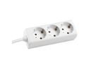 BACHMANN SELLY Bâti de prises 3x contact de protection, blanc, 3 m