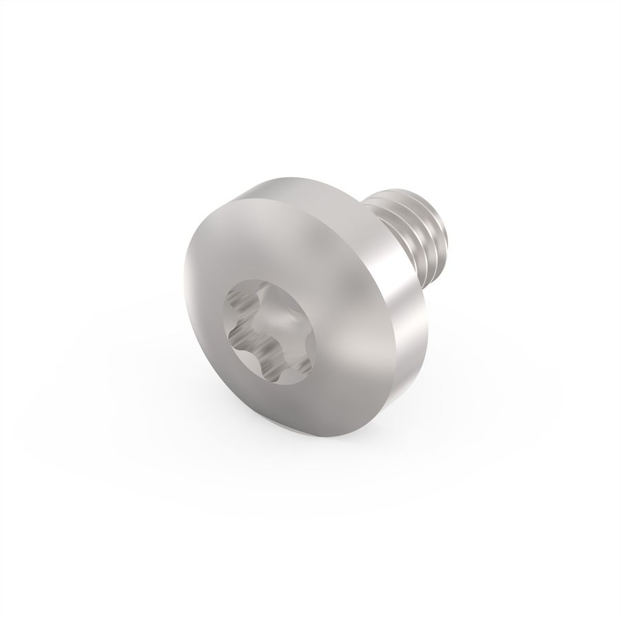 Vis à tête cylindrique de SCHROFF, Torx, acier zingué, M4 × 6 mm, 100 pièces