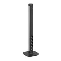 BACHMANN CYCLE Pole L 4xCEE7/3 1xUSB A/C 22W 2,5m CEE7/7
