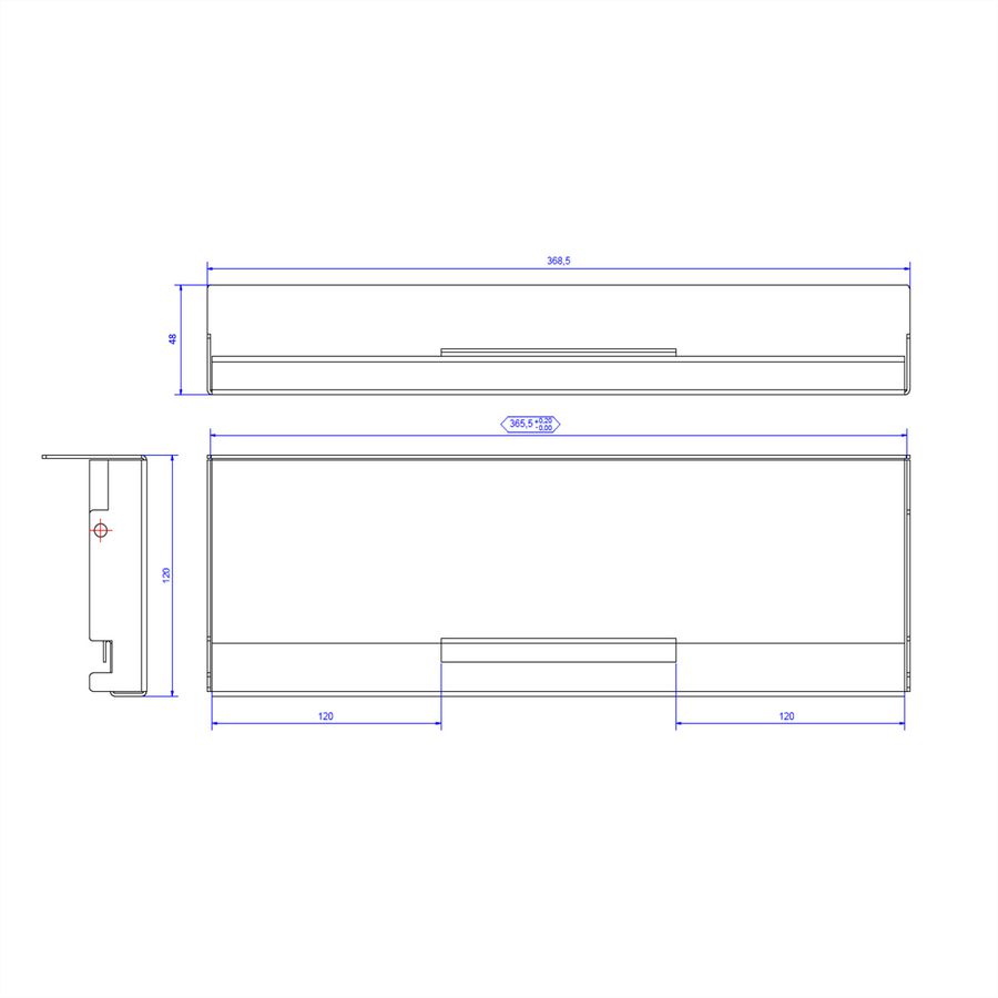 BACHMANN CONI HOLDER 6x noir RAL9005