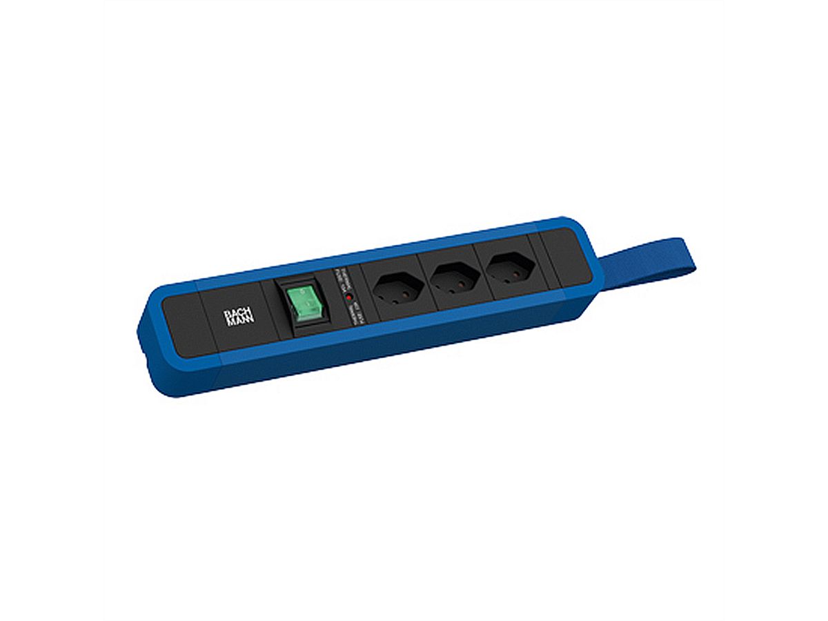 BACHMANN PRIMO 2 3xCH 90° 1xSchalter mit Schlaufe 2m T12 RAL5010