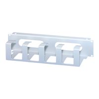 SCHROFF 19"-Frontplatte mit Kabelführung und Kabeldurchführung - KABELFUEHRG.2HE 19"R7035 2ST