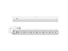 BACHMANN Multiprise 12x contact de protection, interrupteur, 2 m