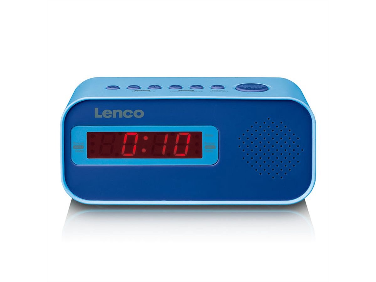 Lenco Radiowecker CR-205 blau, LED-Display, Weckfunktion, Sleeptimer
