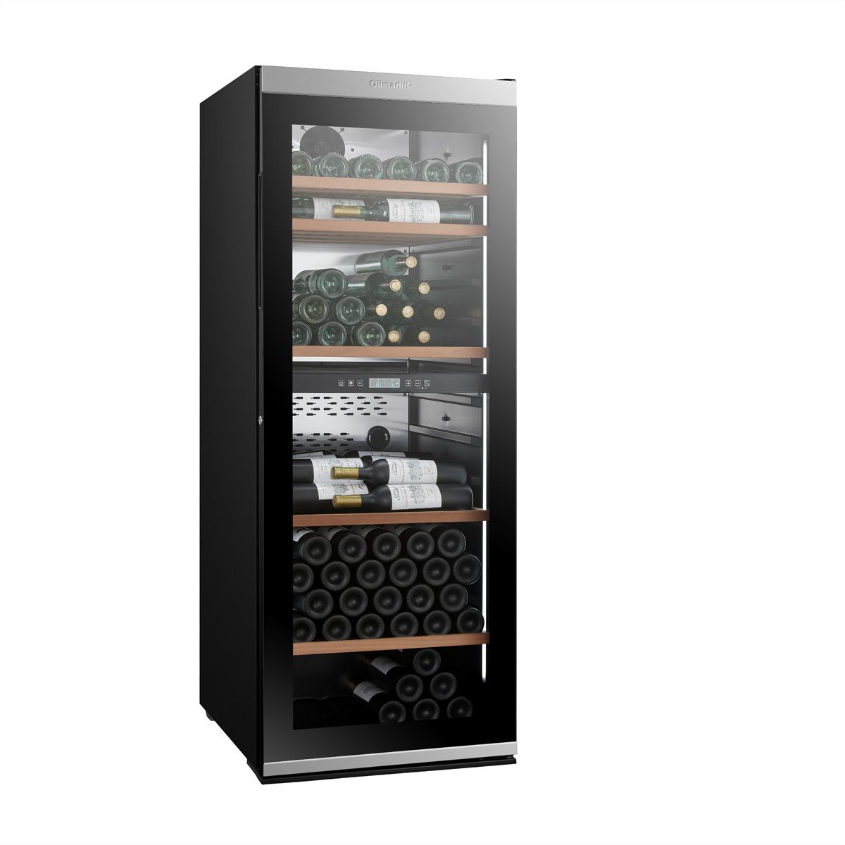 Climadiff Weinkühlschrank MILLESIME190DB, Freistehend, 2 Zonen, 193 Flaschen