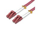 ROLINE LWL-Kabel 50/125µm OM4, LC/LC, stahlarmiert, LSOH, violett, 15 m