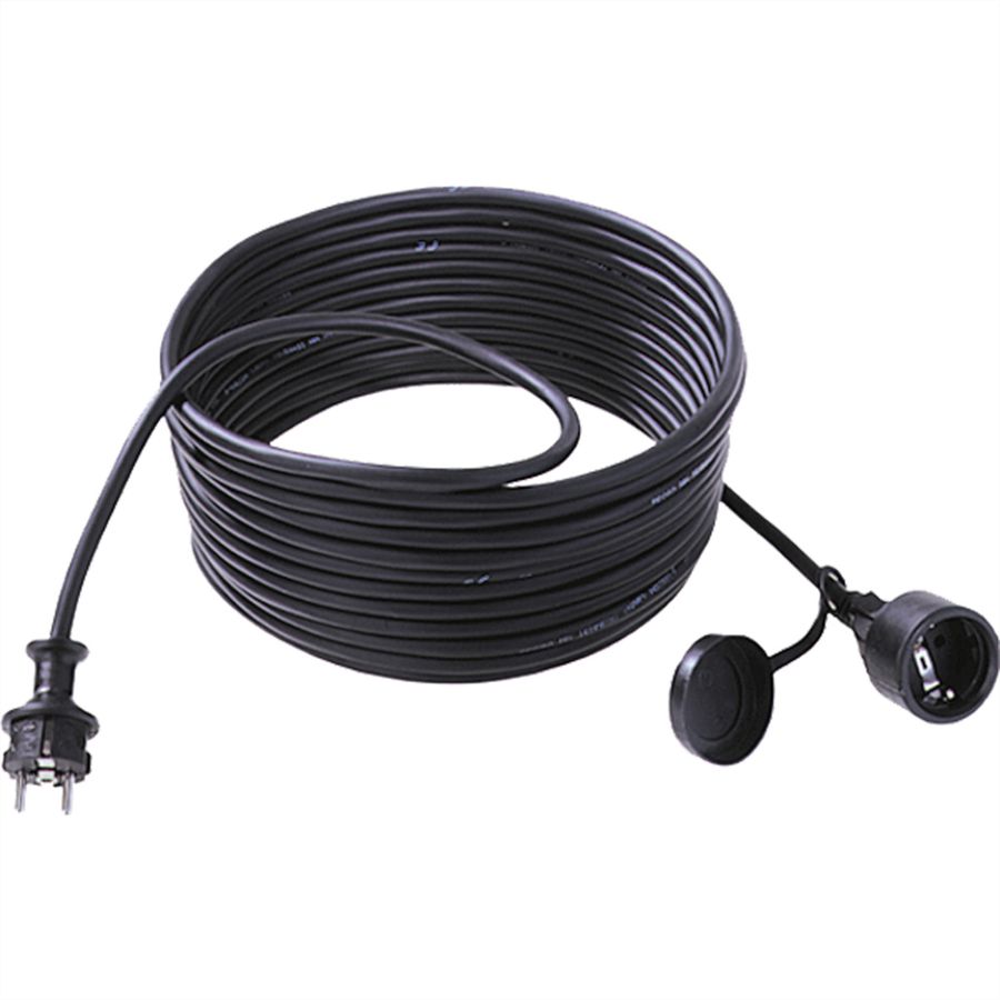 BACHMANN Câble prol. 3G1,5mm² noir, 1m, ALLEMAND, noir, 10 m