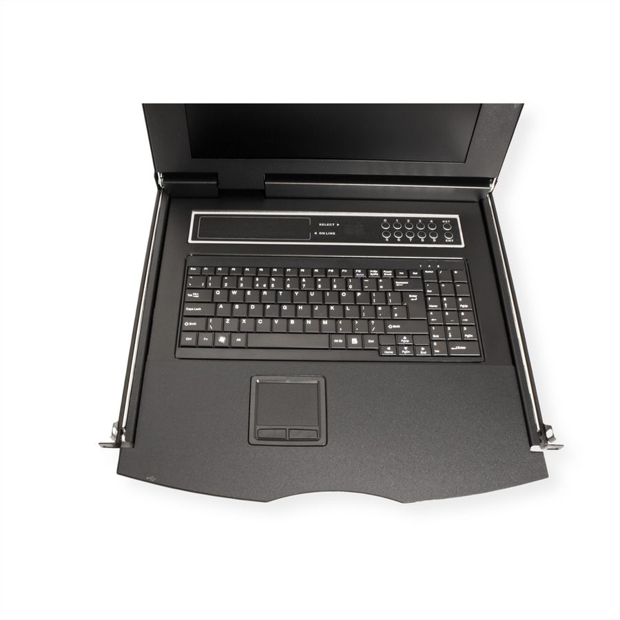 VALUE 19-Zoll-KVM-Switch, 8-Port, 43 cm (17") TFT (4:3), VGA, USB, CH-Layout