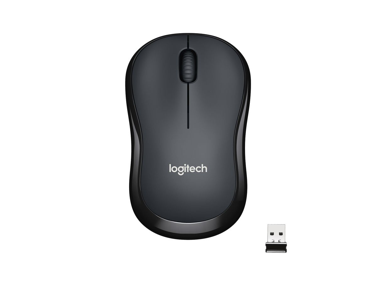 Logitech M220 SILENT Souris sans fil Optique 1000DPI, noir/gris