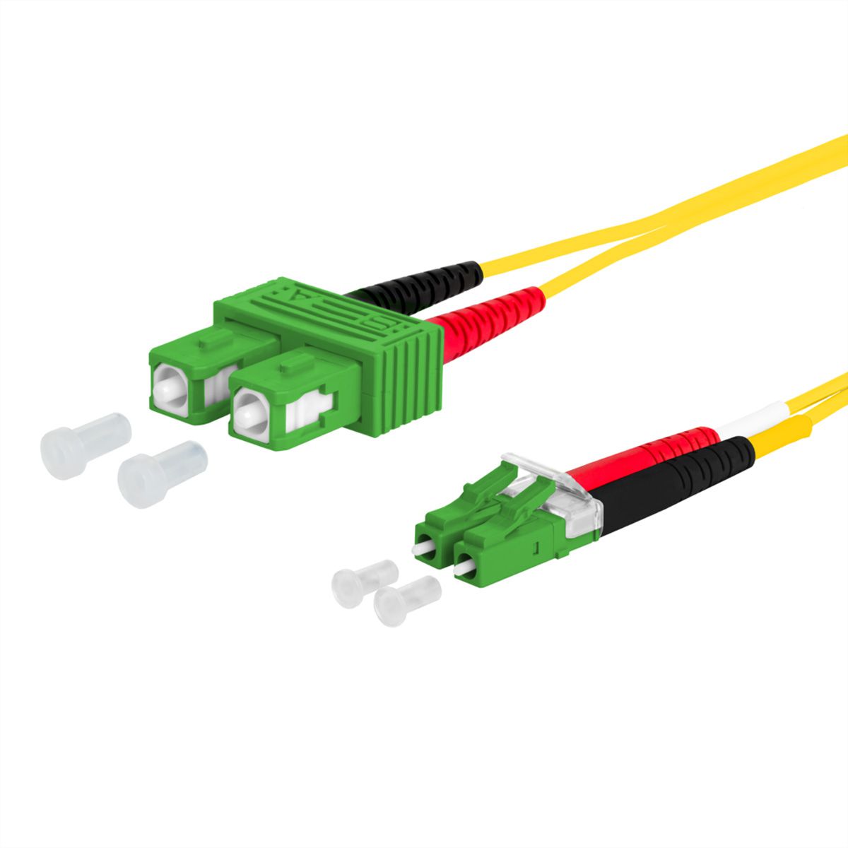 METZ CONNECT OpDAT Patchkabel, SC-D APC/LC-D APC OS2, 0,5 m