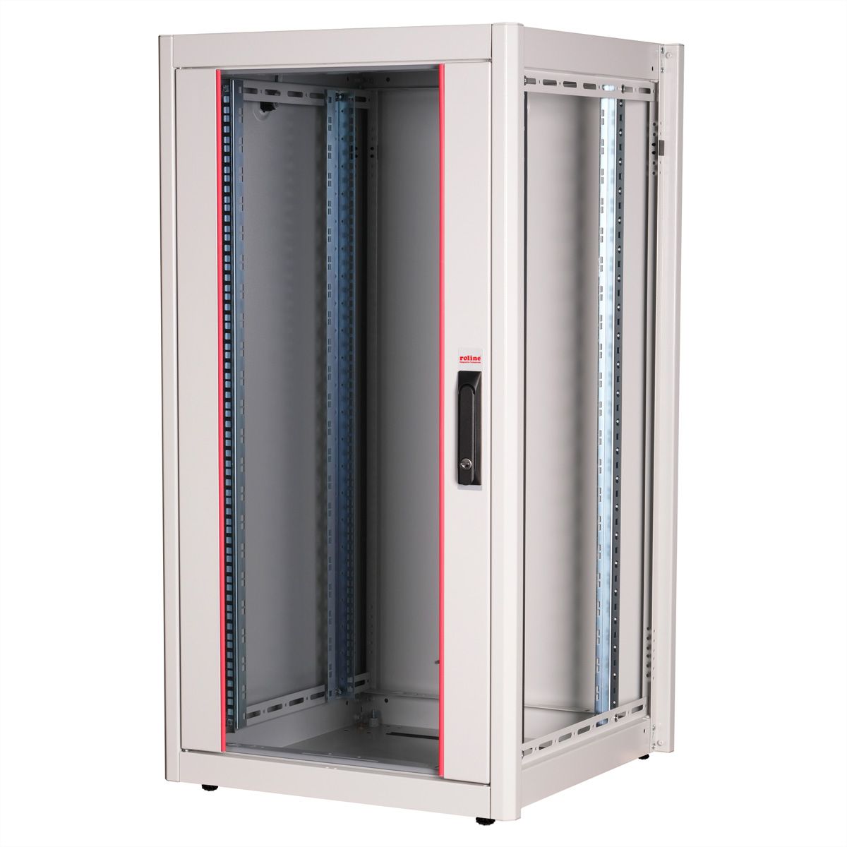 ROLINE 19" Baie réseau Basic 22U, 600x600 LxP Porte verre gris