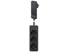 BACHMANN SmartPlug Flachstecker, mit 3x Schutzkontakt Steckdosenleiste, schwarz, 1,6 m