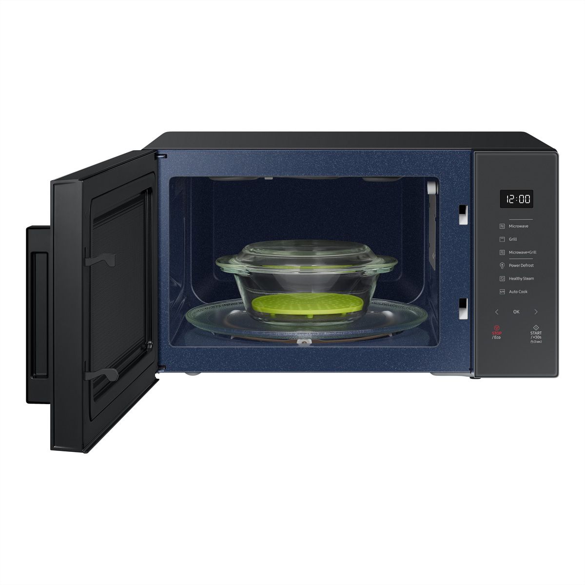 Micro-ondes Samsung avec grill, Bespoke, Clean Charcoal, 30l, MG30T5068UC