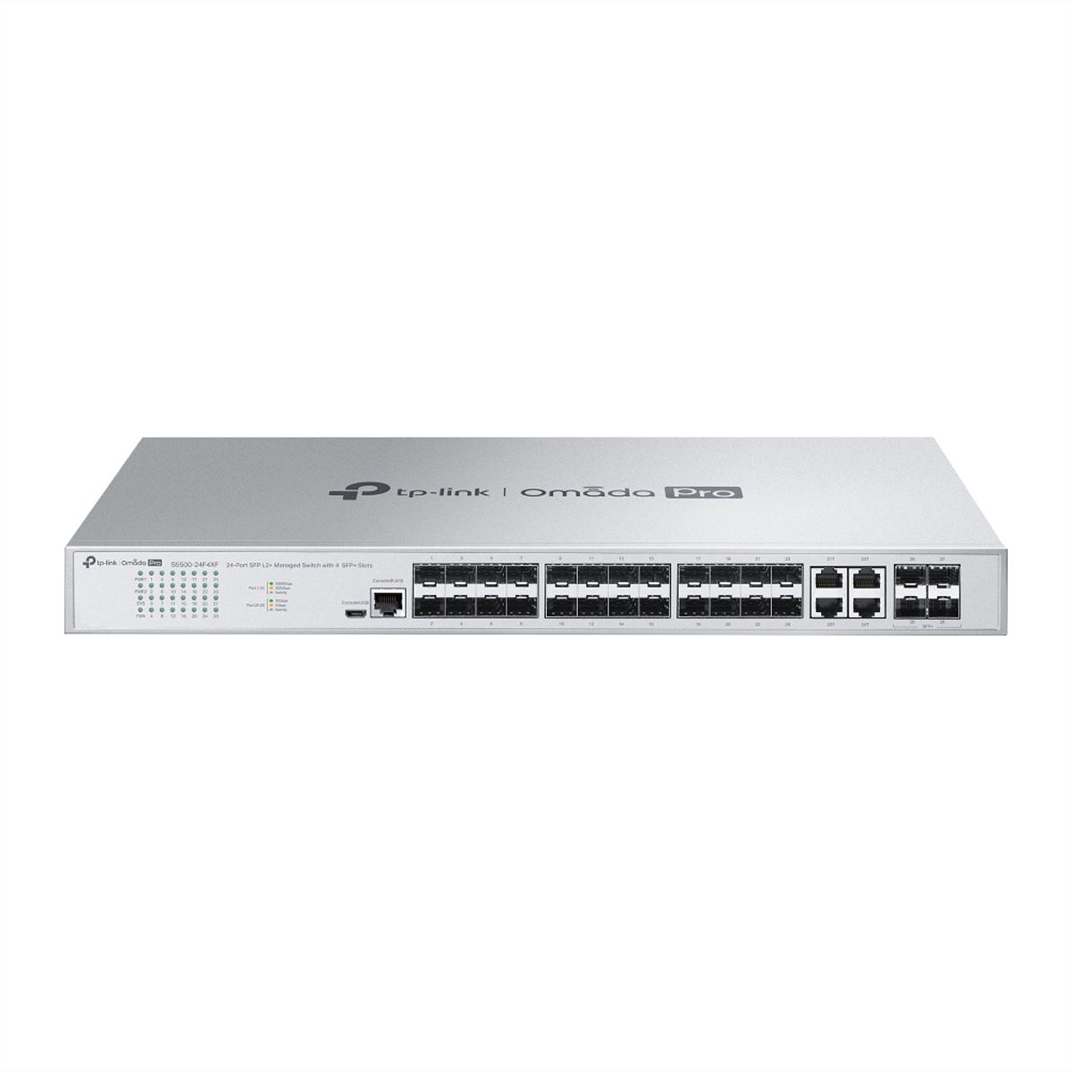 TP-Link Campus Switch S5500-24F4XF , 24xSFP 4x10G L2+ Managed Switch