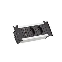 BACHMANN KAPSA XS 2xCH T13 schwarz, Strom 2,0m AEH CH T12 Schweiz