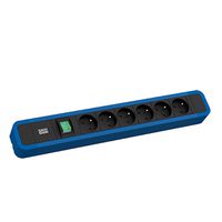 BACHMANN PRIMO 2 6xUTE 1xSchalter 2,0m CEE7/7 RAL5010