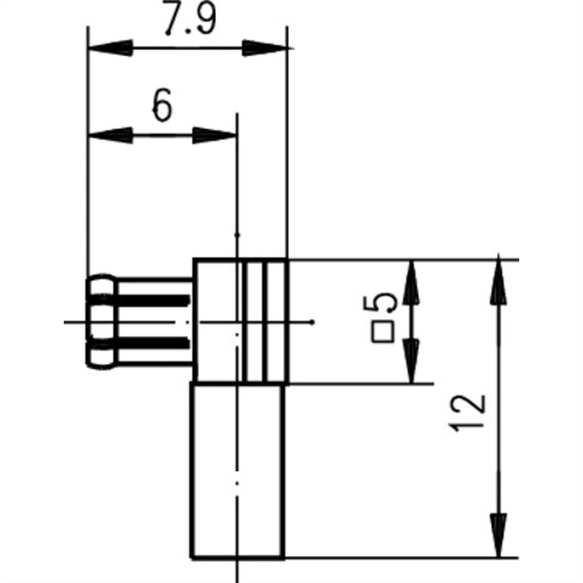 TELEGÄRTNER MCX-Winkelstecker für RG-178B/U