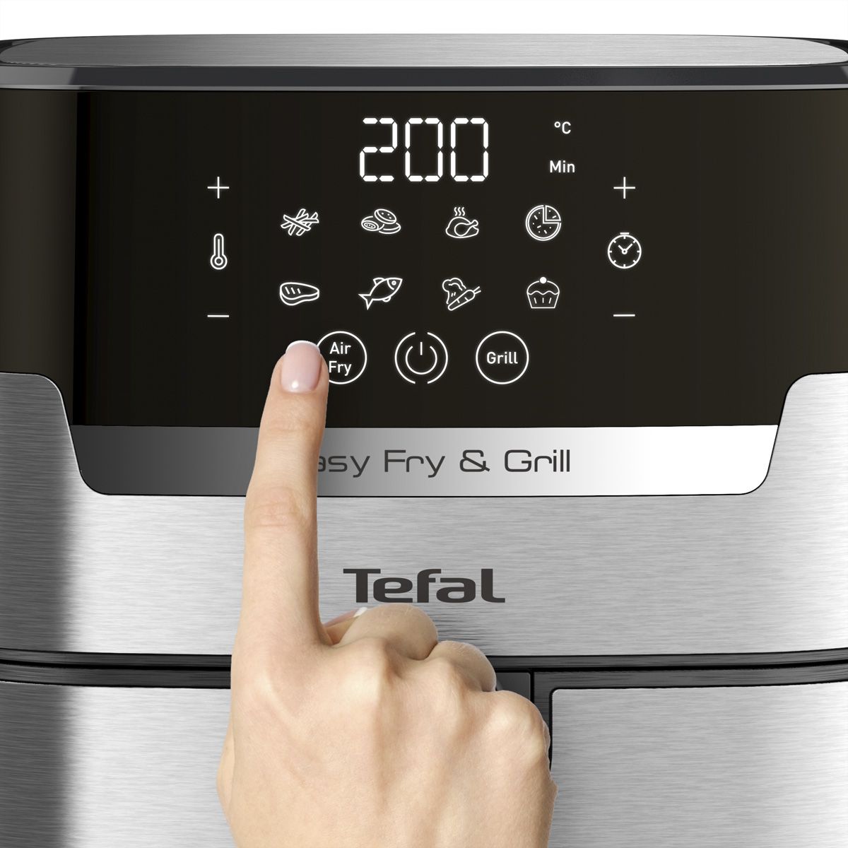 Tefal Heissluftfritteuse EY505D15, Easy Fry & Grill Precision+
