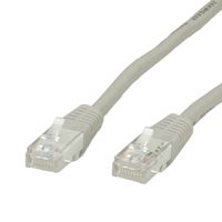 VALUE Patchkabel Cat.6 (Class E) UTP, grau, 0,5 m