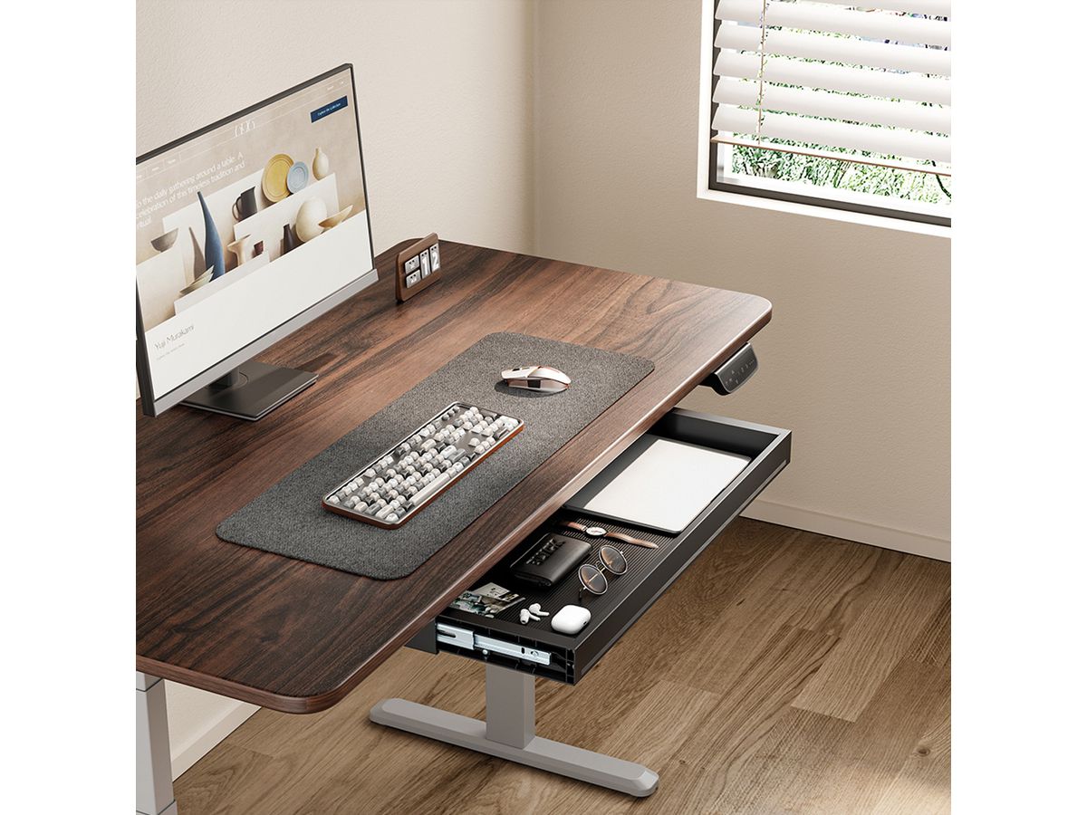 VALUE Tiroir sous bureau ultra-mince, noir
