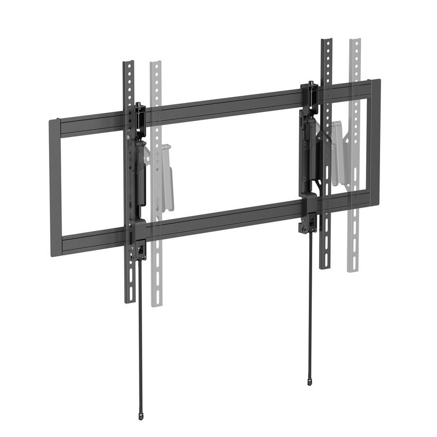 VALUE  Support mural TV, très résistant, télescopique, inclinable, fixe, <80 kg, <266,7cm (105"), 1000 x 600