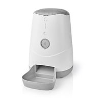 Nedis SmartLife Futterspender Wi-Fi 3.7 l für Hunde und Katzen, Android™ / IOS, Weiss,Grau