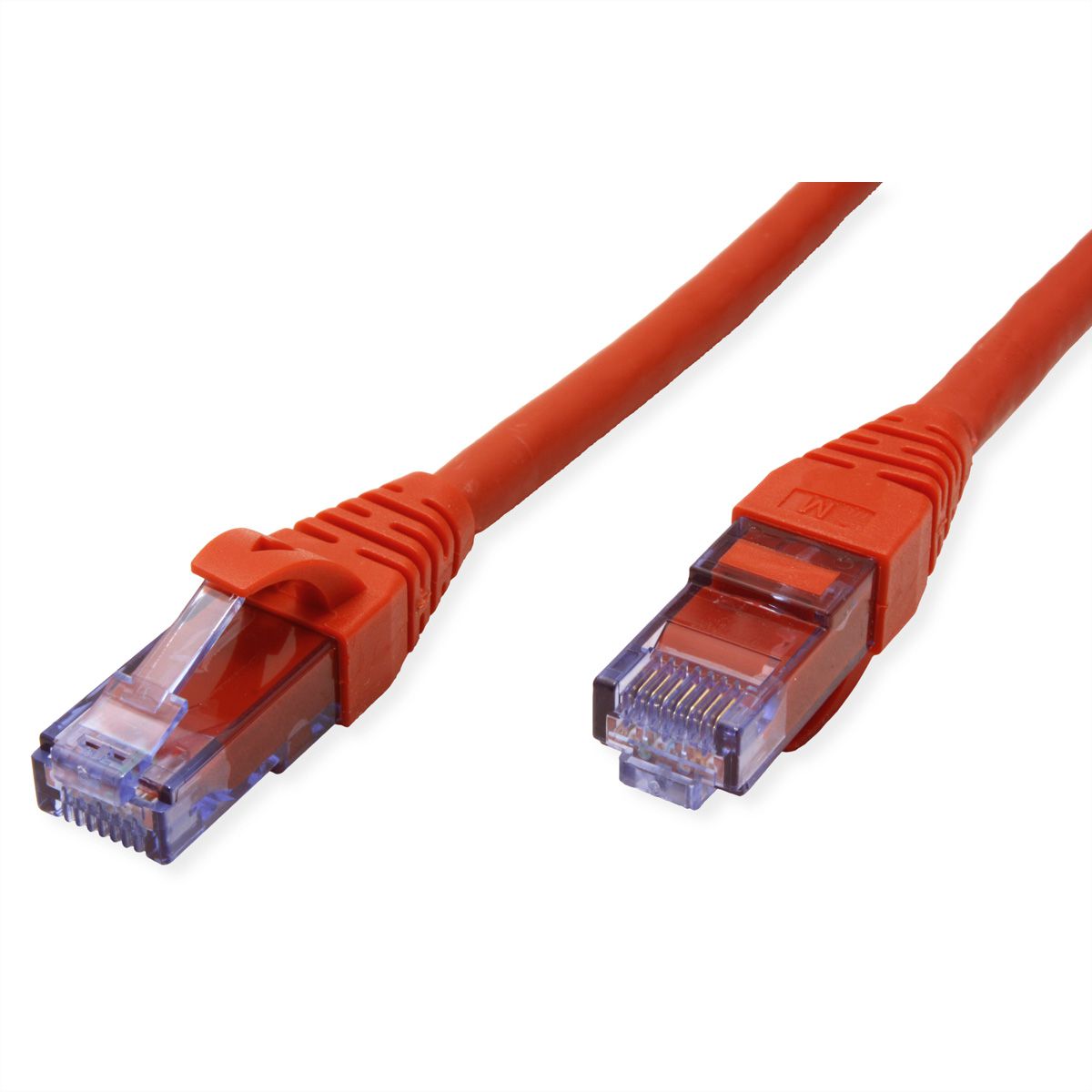 Cordon ROLINE UTP Cat.6A / 10 Gigabit, Component Level, LSOH, rouge, 0,3 m