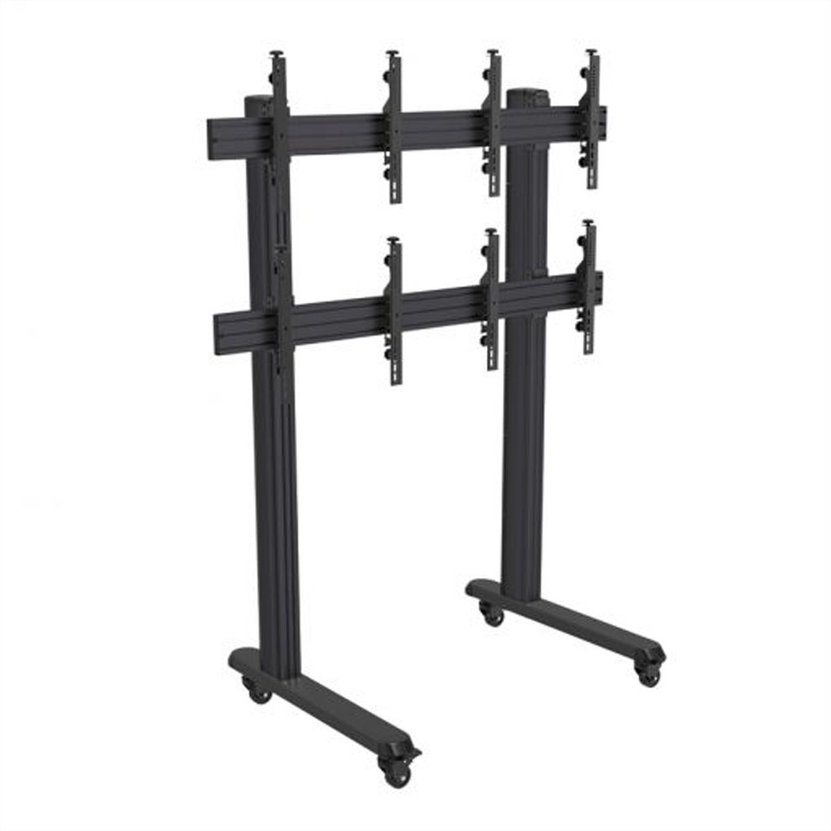 Hagor support mural HA-VWT 2 x 2 Portrait, Videowall-Trolley, noir