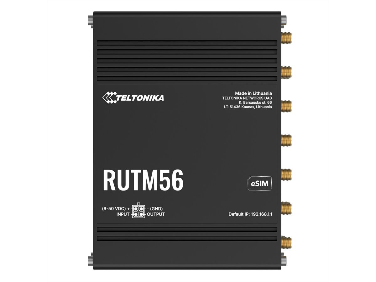 TELTONIKA Routeur RUTM56 avec modem 5G et 4G Cat 4