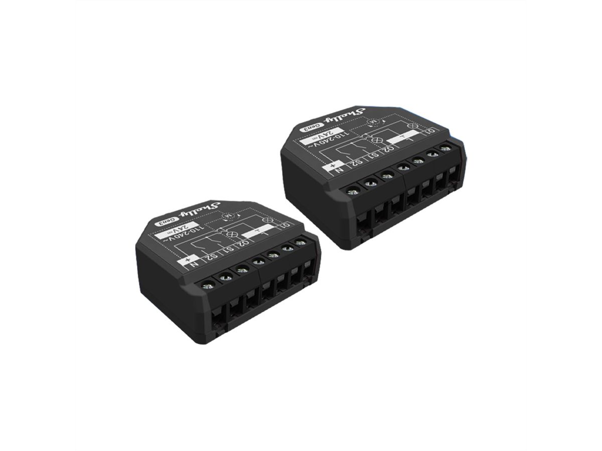 Shelly Acteur de switch 2PM Gen3, (Dual Pack)