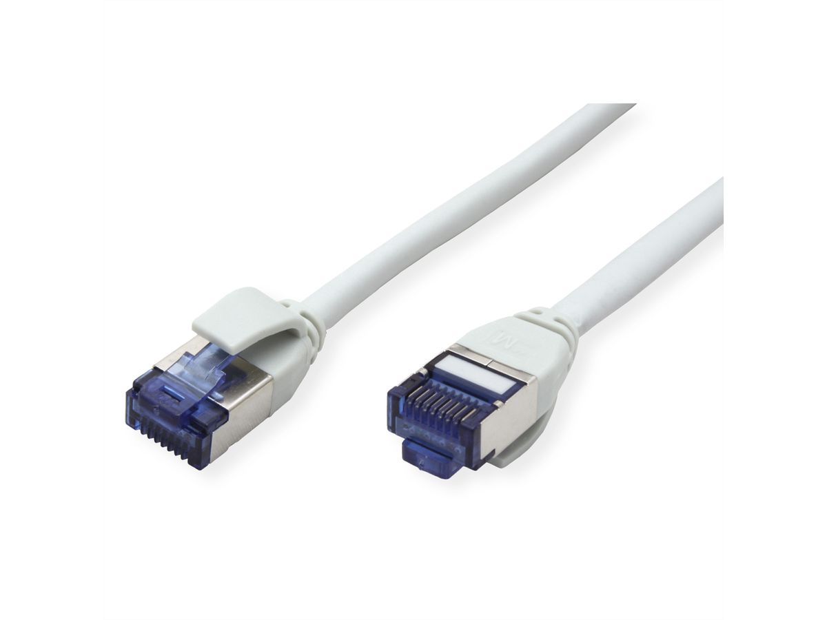 ROLINE Patchkabel Cat.6A (Class EA) S/FTP (PiMF), LSOH, PoE, grau, 1,5 m