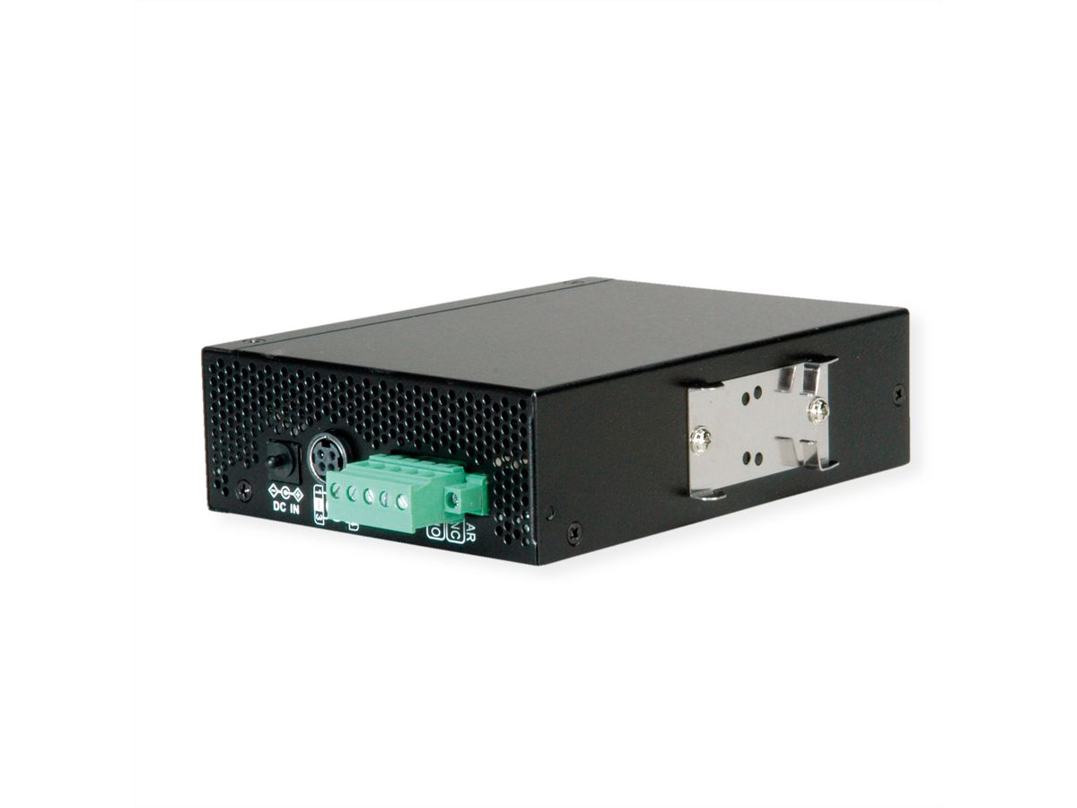 ROLINE Convertisseur industriel Gigabit Dual Speed 100/1000 Fibre, avec fonction PoE