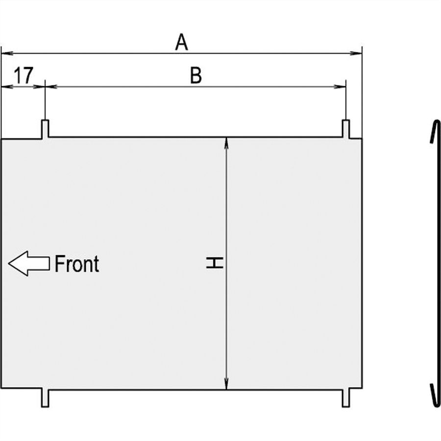 SCHROFF Zwischenwand - ZWISCHENWAND 3HE 160T