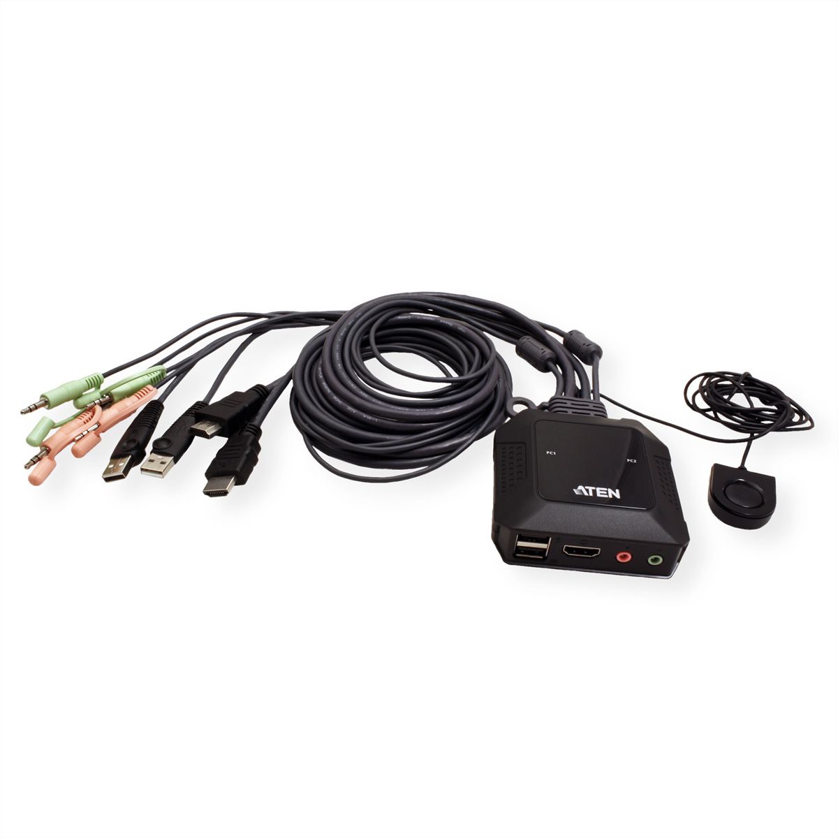 ATEN CS22H 2-Port USB 4K HDMI KVM Switch