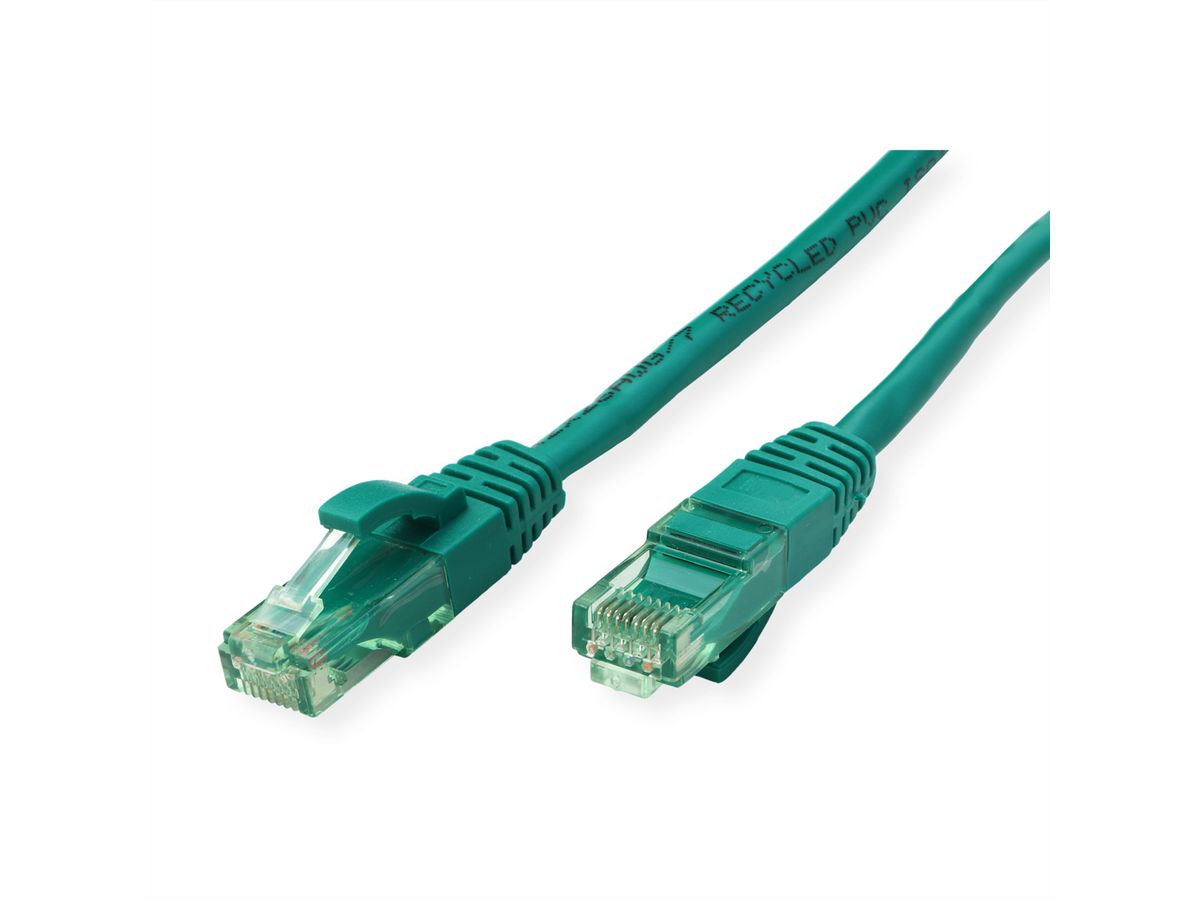 ROLINE RM Patchkabel Kat.6A UTP, grün, 1 m