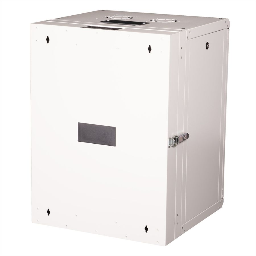 **DEMO**ROLINE 19-Zoll Wandgehäuse Pro 16 HE, 600x600 BxT zweiteilig schwenkbar grau