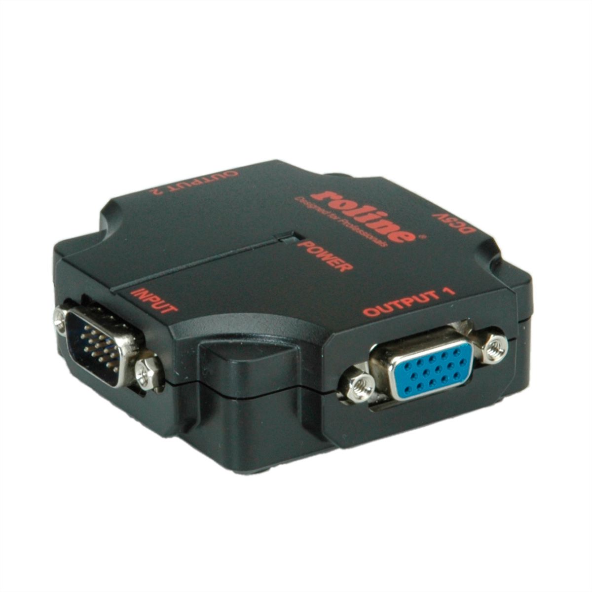 ROLINE Distributeur vidéo VGA, haute résolution, 450 MHz, 2x