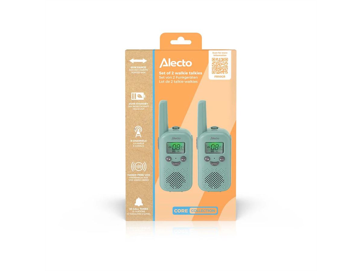 Talkie-walkie Alecto FR10GR, Vert menthe