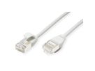 ROLINE U/FTP DataCenter Patchkabel Kat.6A (Class EA), LSOH, slim, weiß, 0,15 m