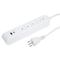Steffen Steckdosenleiste IQ 3fach , PRO 3xT13 + 1xUSB-A 18W + 1xUSB-C PD 20W, 3m, weiss