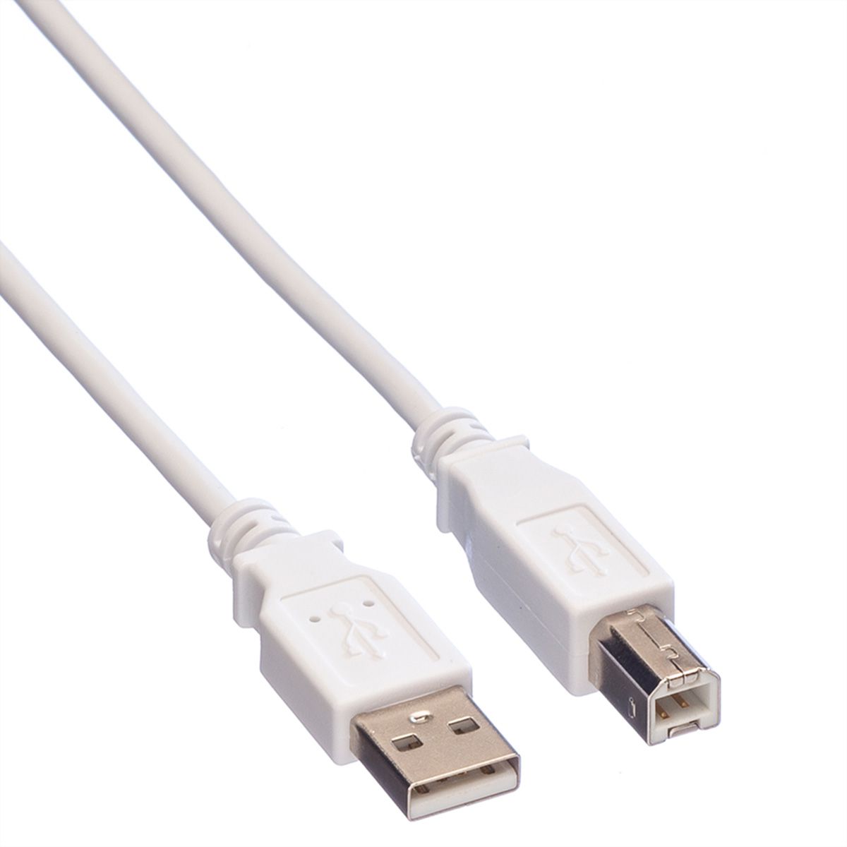 VALUE Câble USB 2.0 Type A-B, blanc, 0,8 m