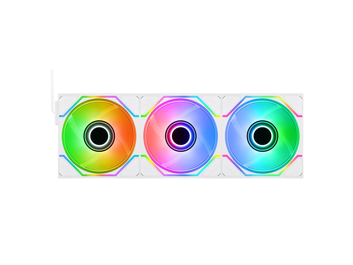 Thermaltake SWAFAN 120 EX INFINITY ARGB Sync 3-Fan Pack, weiss