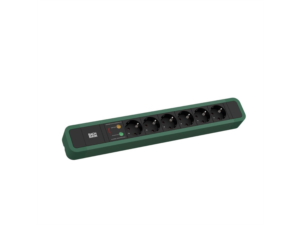 BACHMANN PRIMO 2 6xCEE7/3 1xSPD 2,0m CEE7/7 RAL 6028