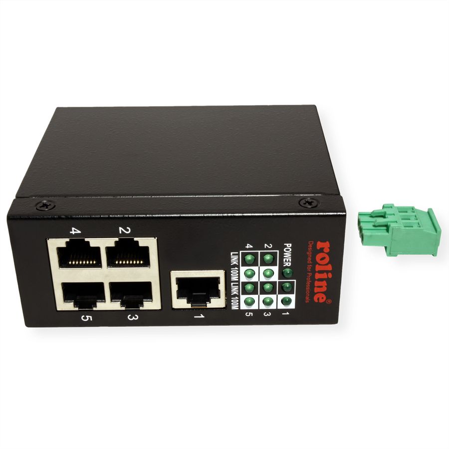 ROLINE Switch industriel 5 ports RJ-45 non administrable