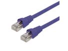 TELEGÄRTNER Cordon S/FTP, Cat.6A, LSOH, pourpre, 0,25 m