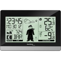 Technoline Station météo WS9612 noir indicateur de bien-être, phase de lune