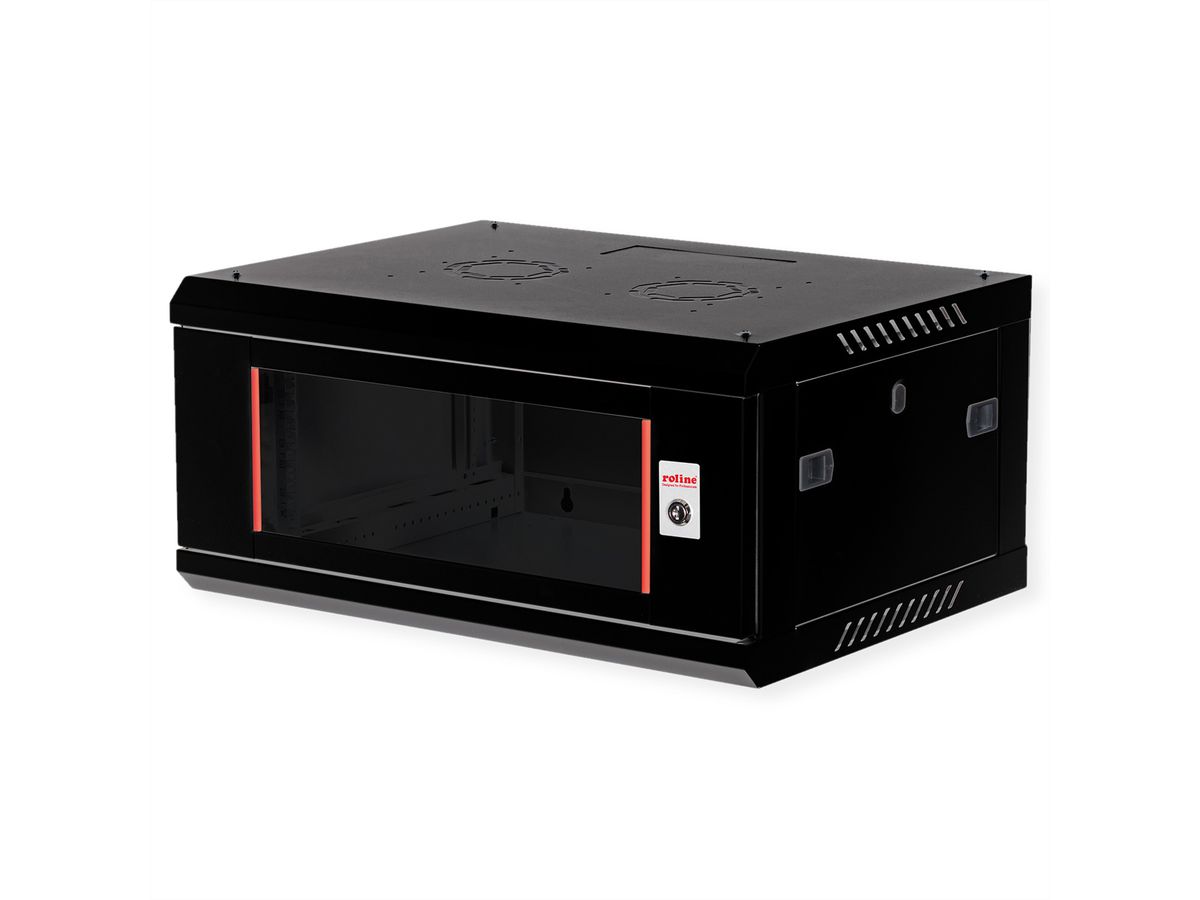 ROLINE 19" Boîtier mural Basic Plus 4U, 600x450 LxP noir